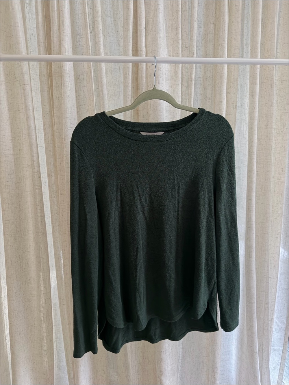 Banana Republic Dark Green Women's Long-Sleeve Knit Top